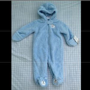 Carter's Baby 9 Months Hooded Sherpa Bunting Pram